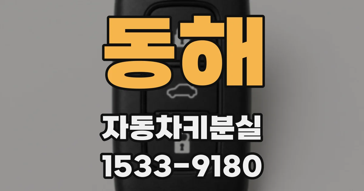 동해 자동차키분실