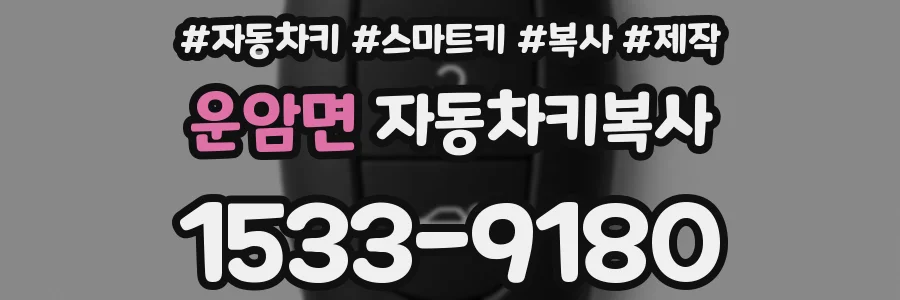 운암면 자동차키복사