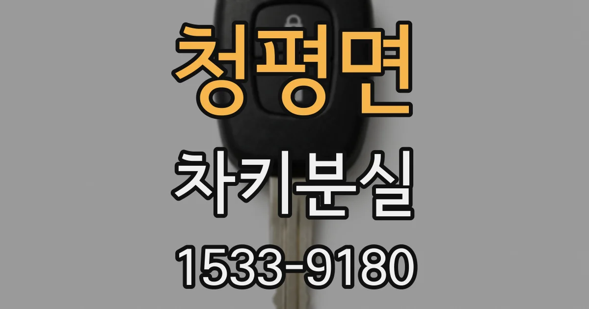 청평면 차키분실
