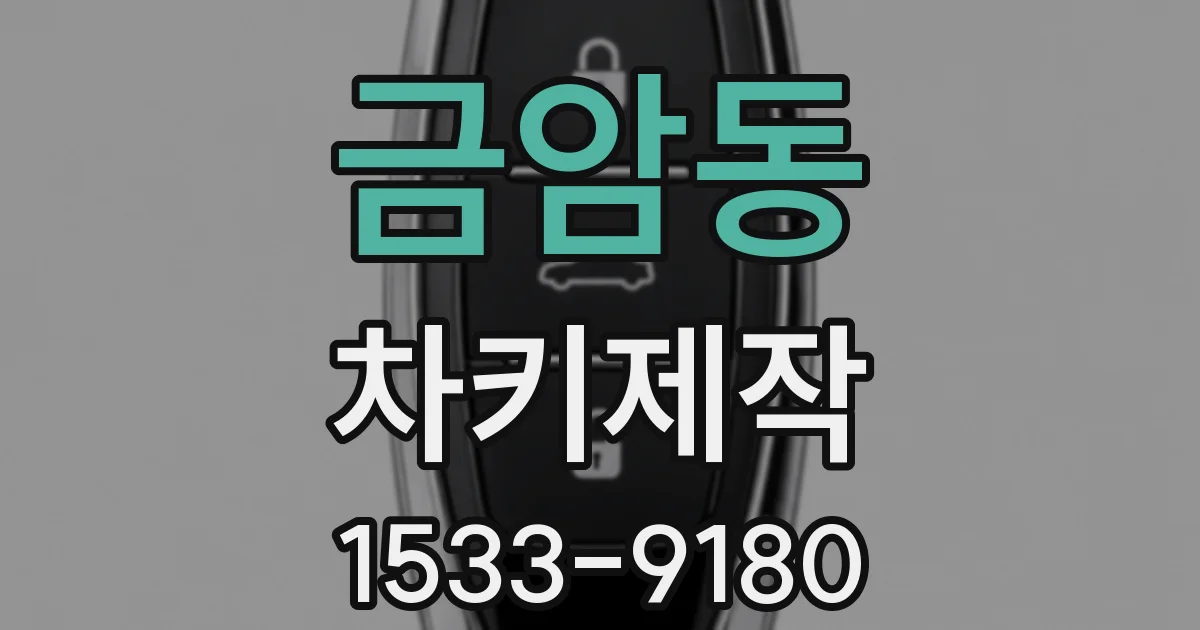 금암동 차키제작