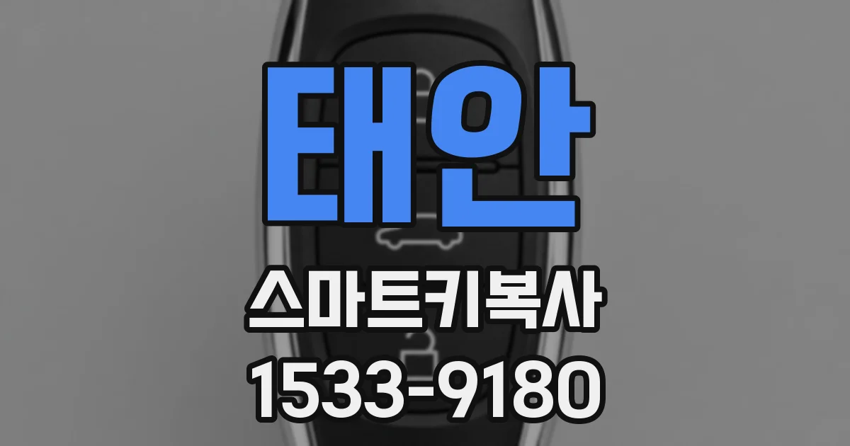 태안 스마트키복사