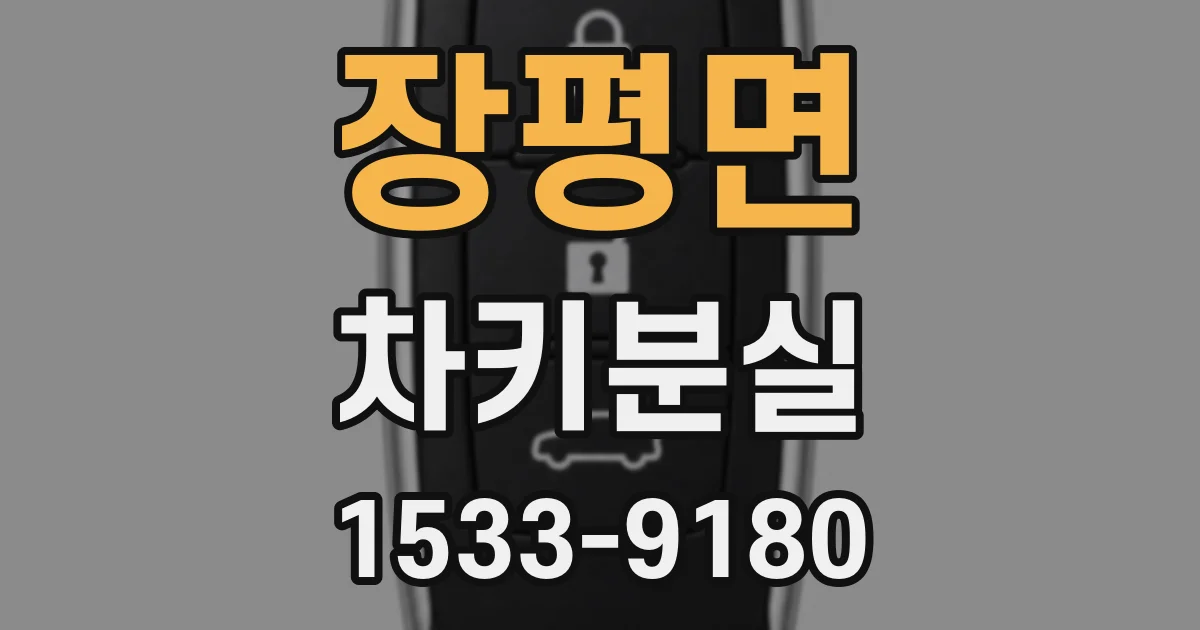장평면 차키분실