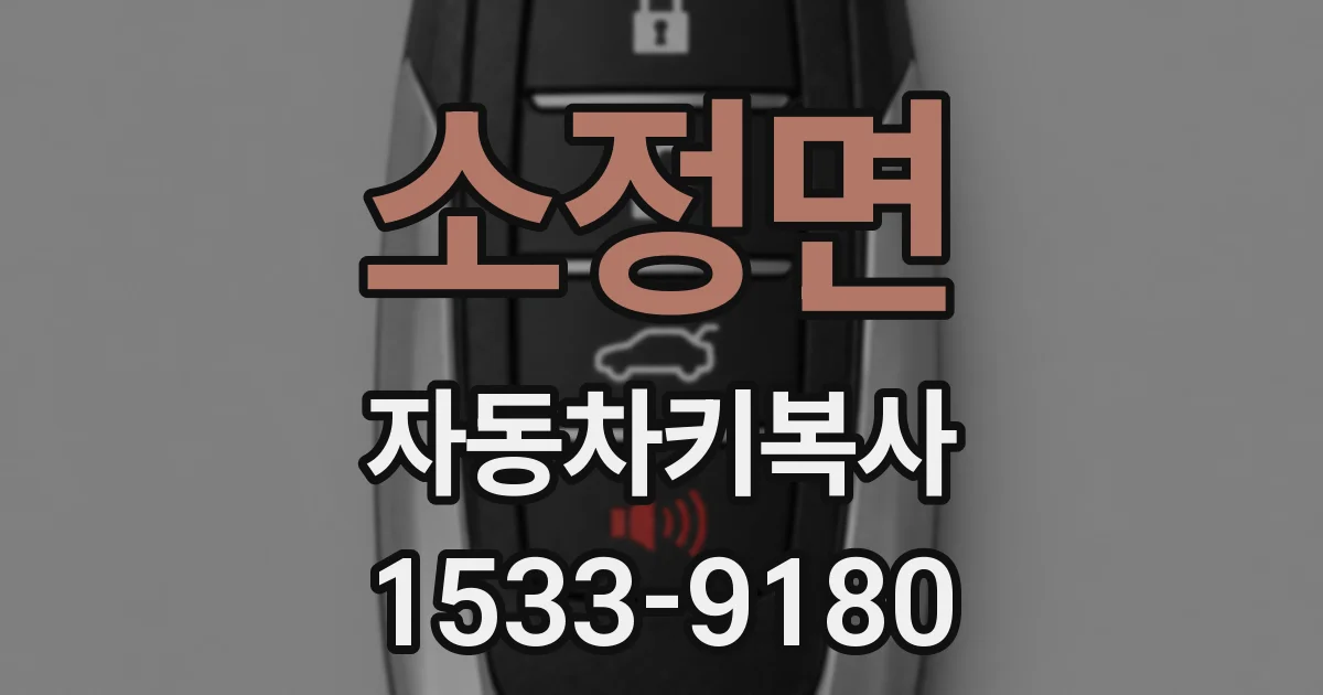 소정면 자동차키복사