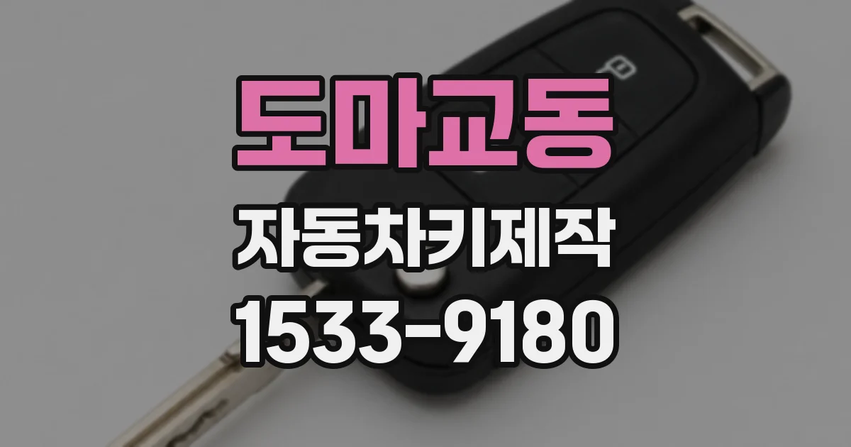 도마교동 자동차키제작