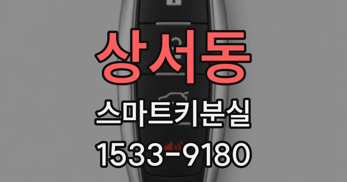 상서동 스마트키분실