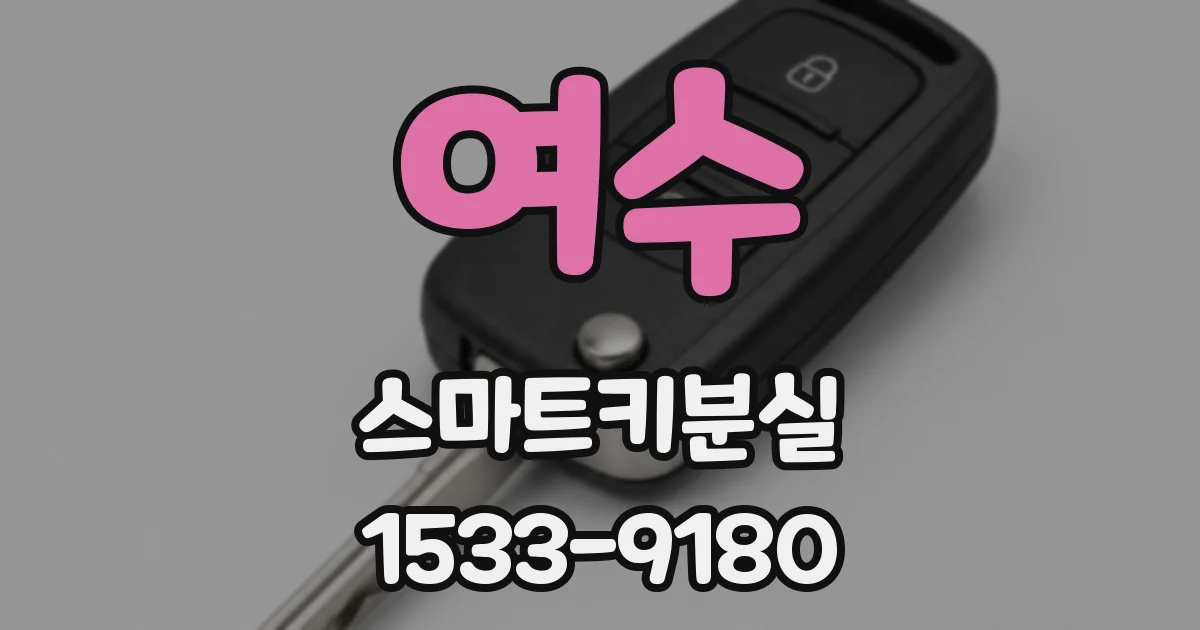 여수 스마트키분실