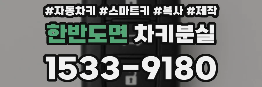 한반도면 차키분실