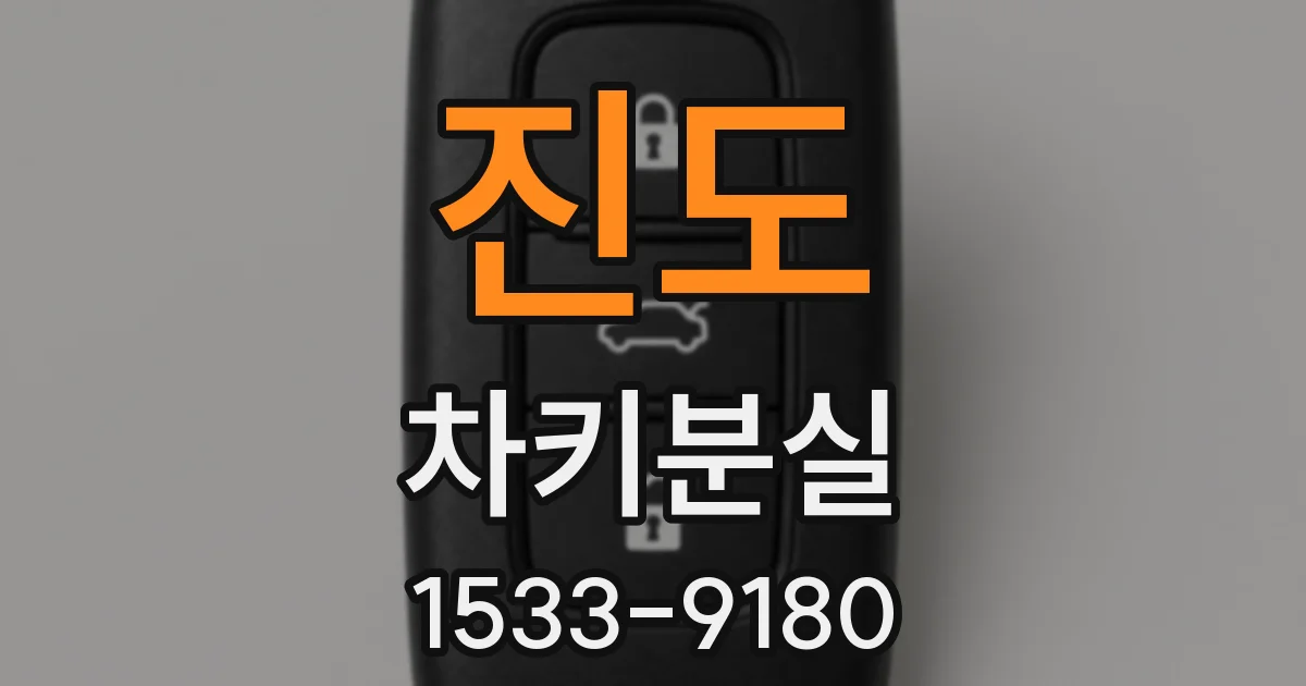 진도 차키분실