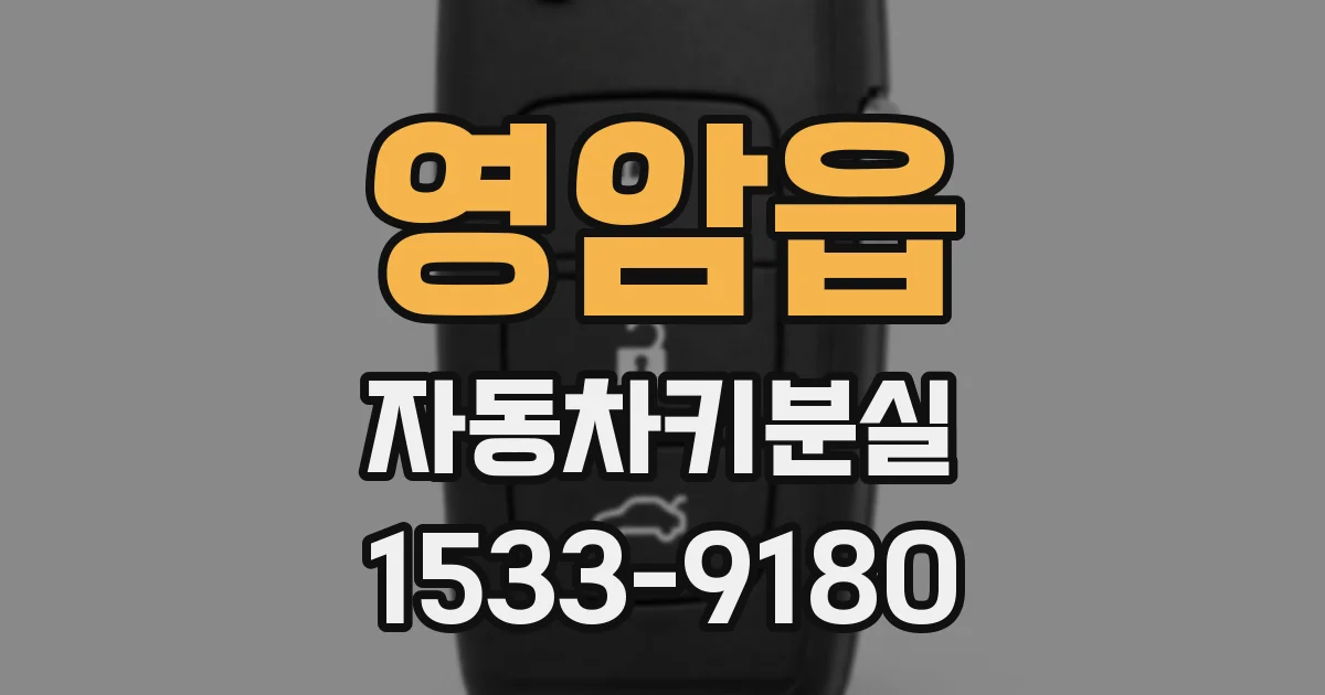 영암읍 자동차키분실