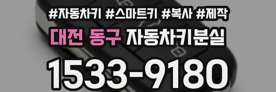 대전 동구 자동차키분실