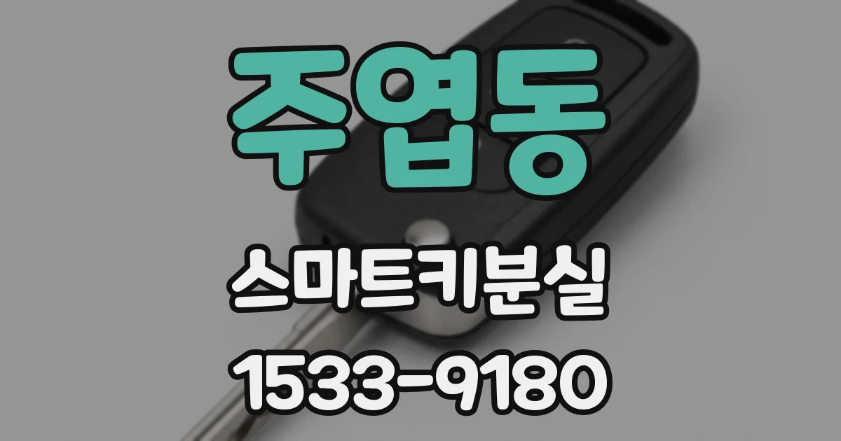 주엽동 스마트키분실