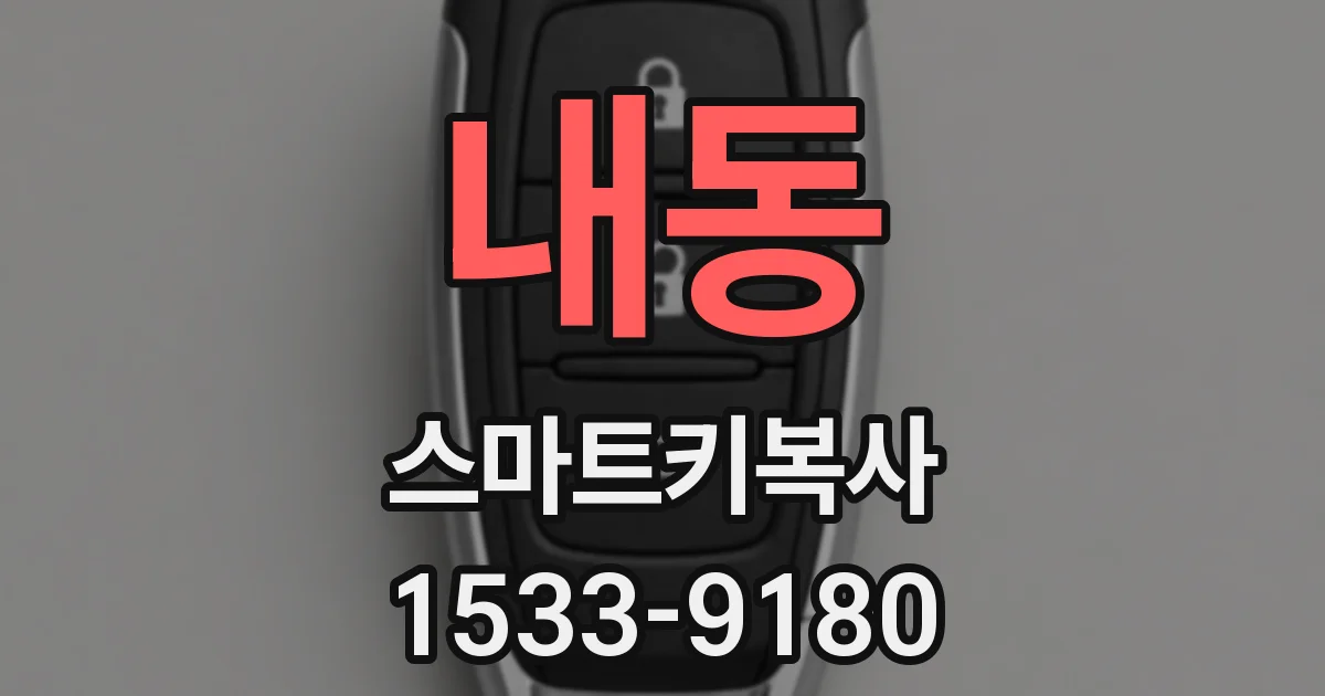 내동 스마트키복사