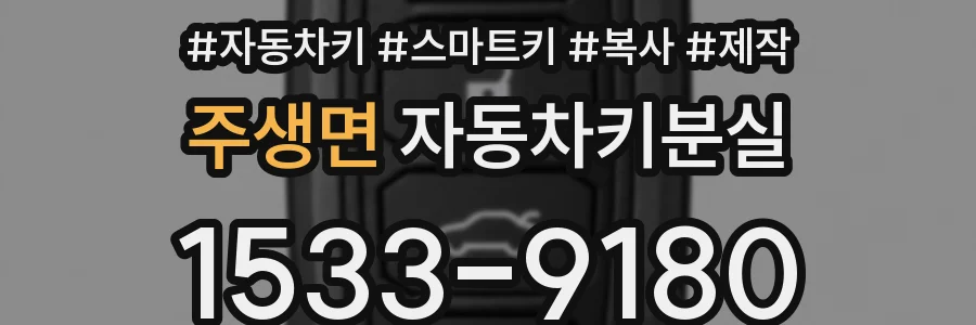 주생면 자동차키분실