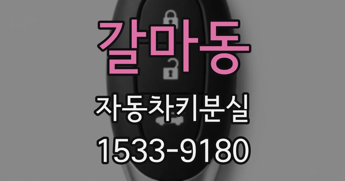 갈마동 자동차키분실
