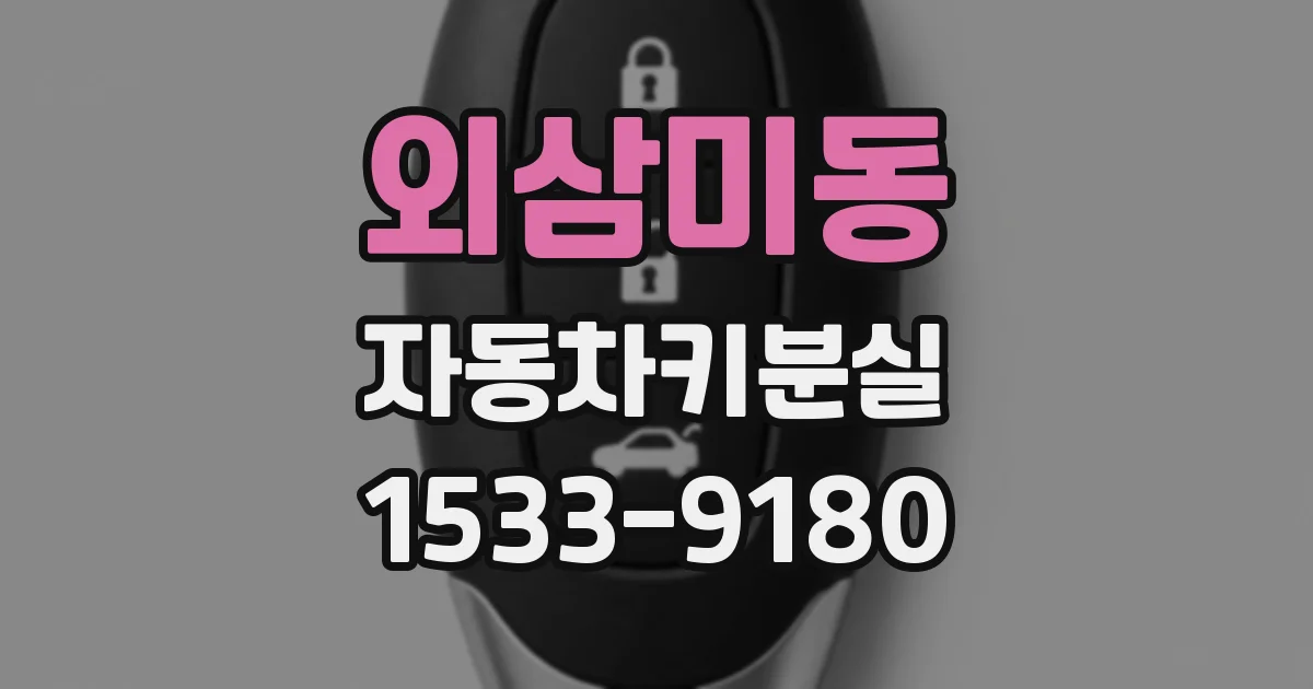 외삼미동 자동차키분실