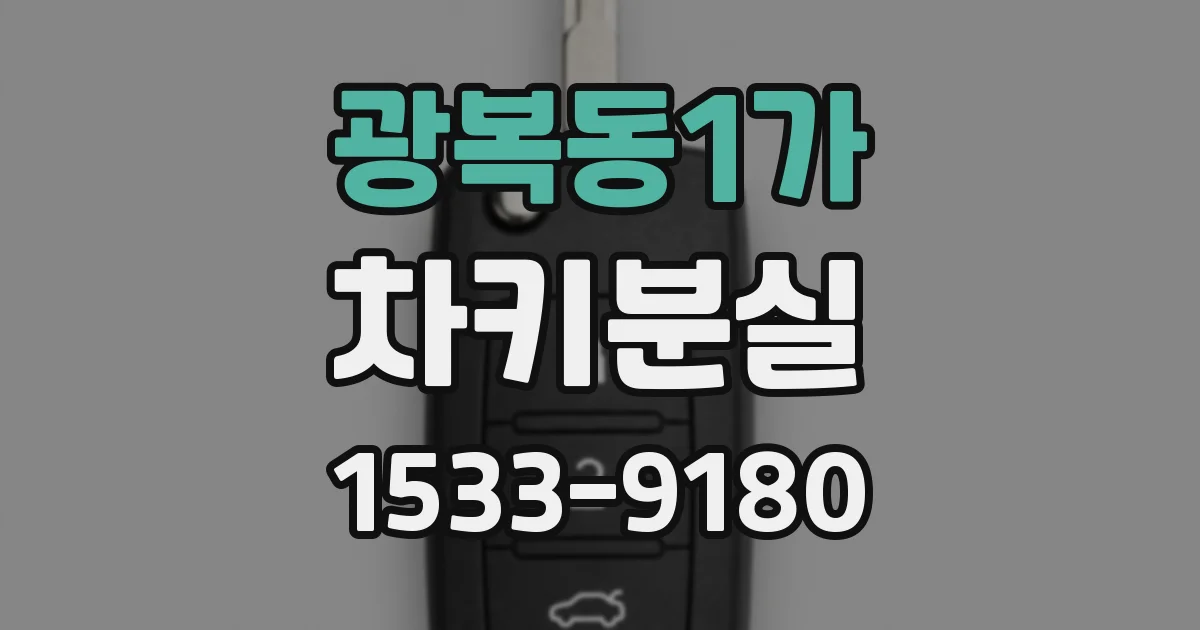 광복동1가 차키분실