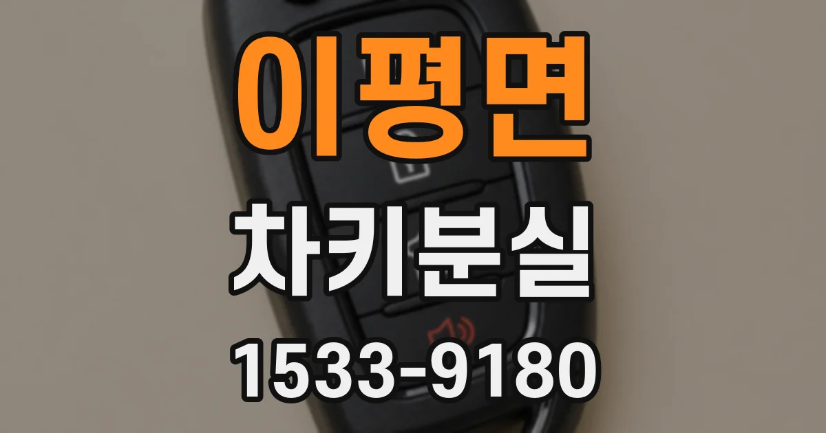 이평면 차키분실