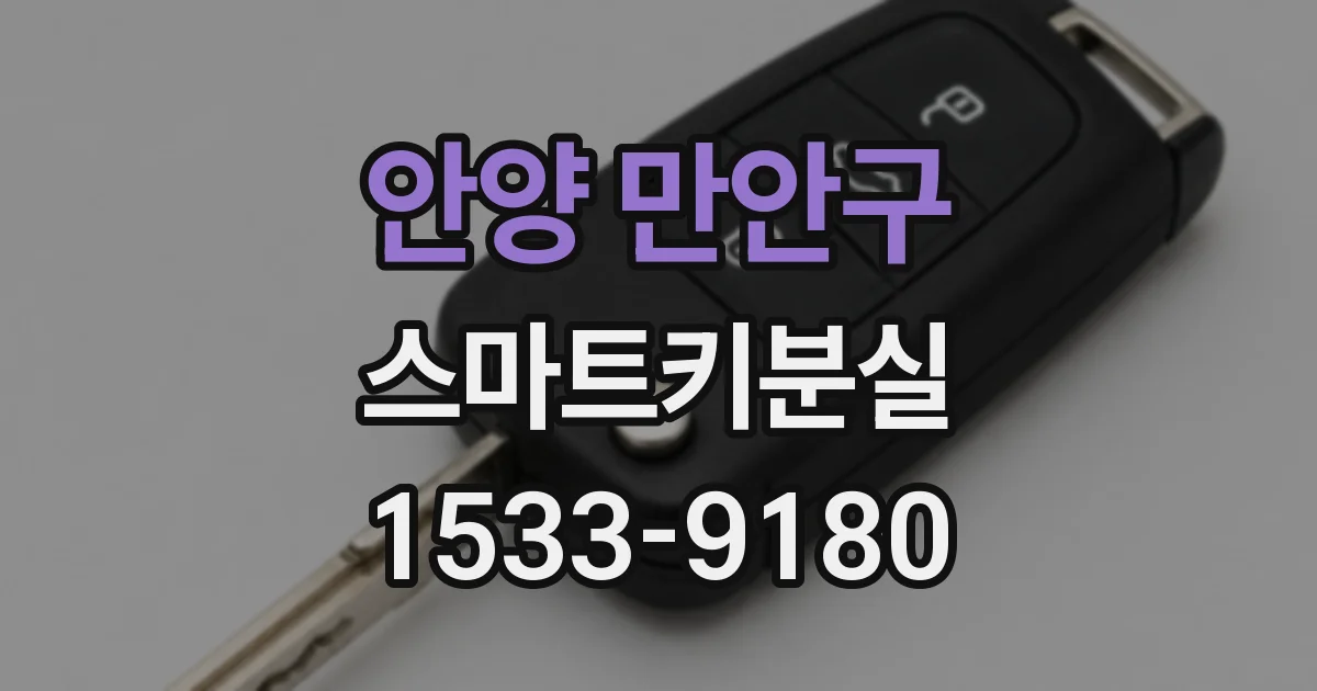안양 만안구 스마트키분실