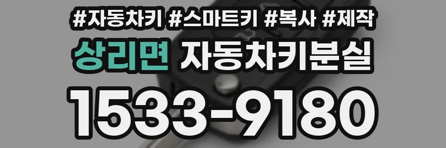 상리면 자동차키분실