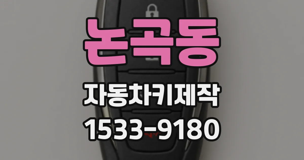 논곡동 자동차키제작