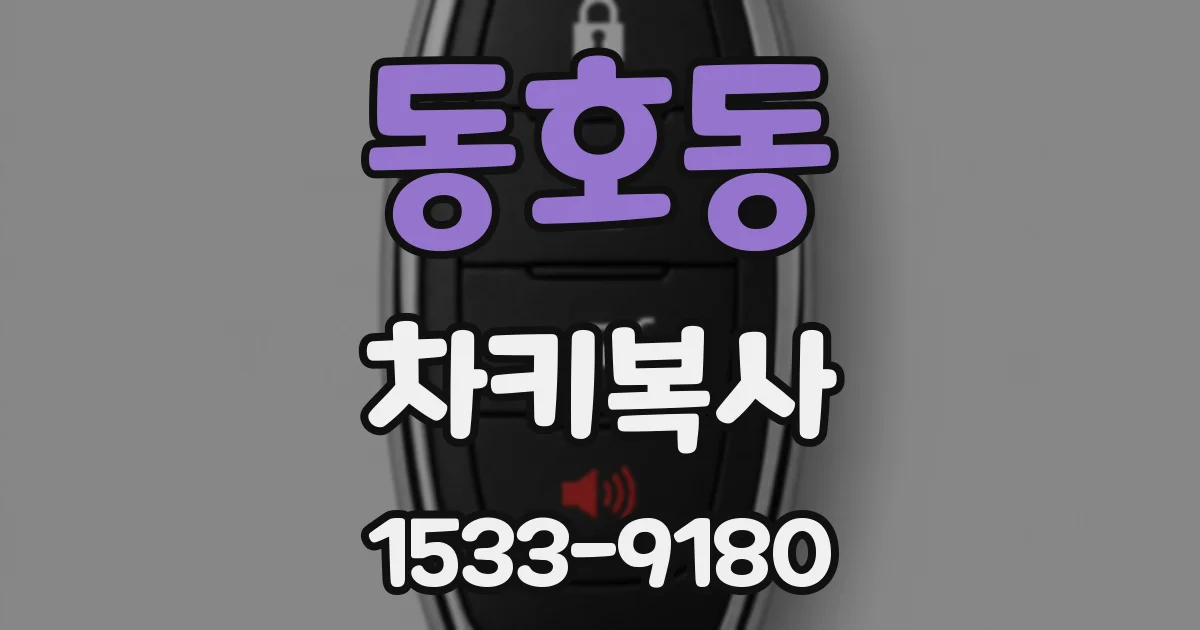 동호동 차키복사