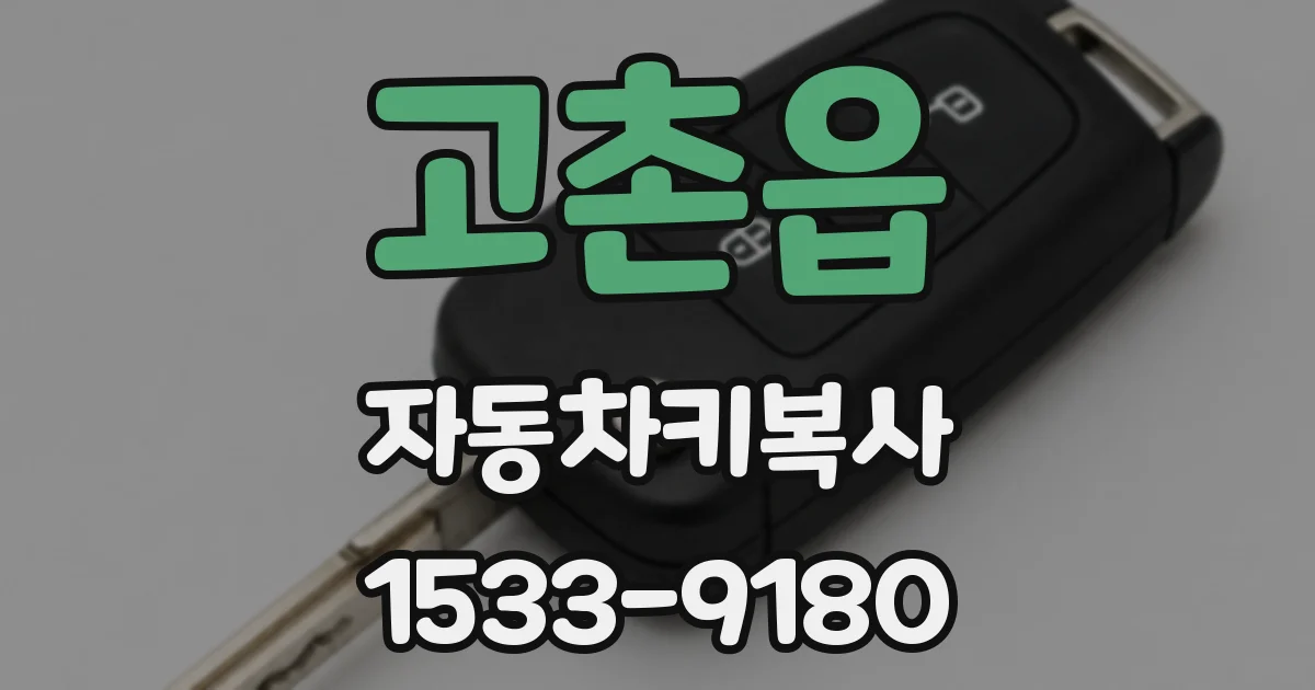 고촌읍 자동차키복사