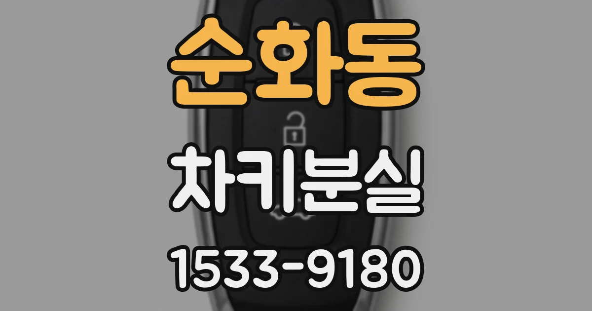 순화동 차키분실
