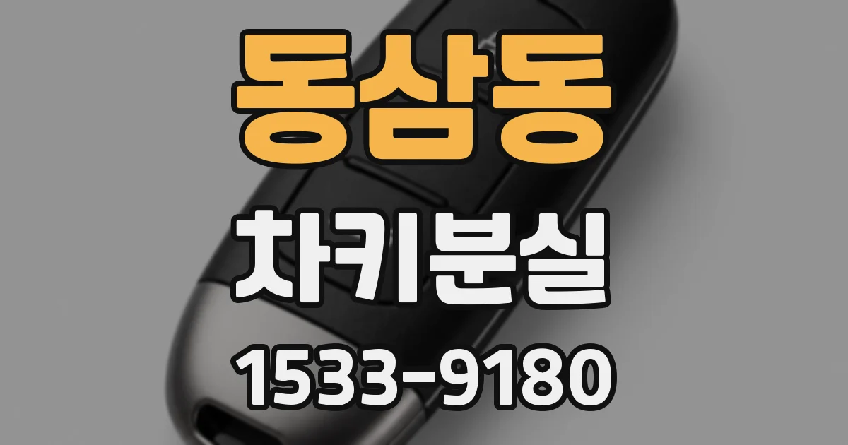 동삼동 차키분실