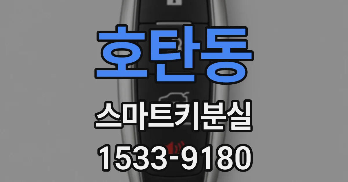 호탄동 스마트키분실
