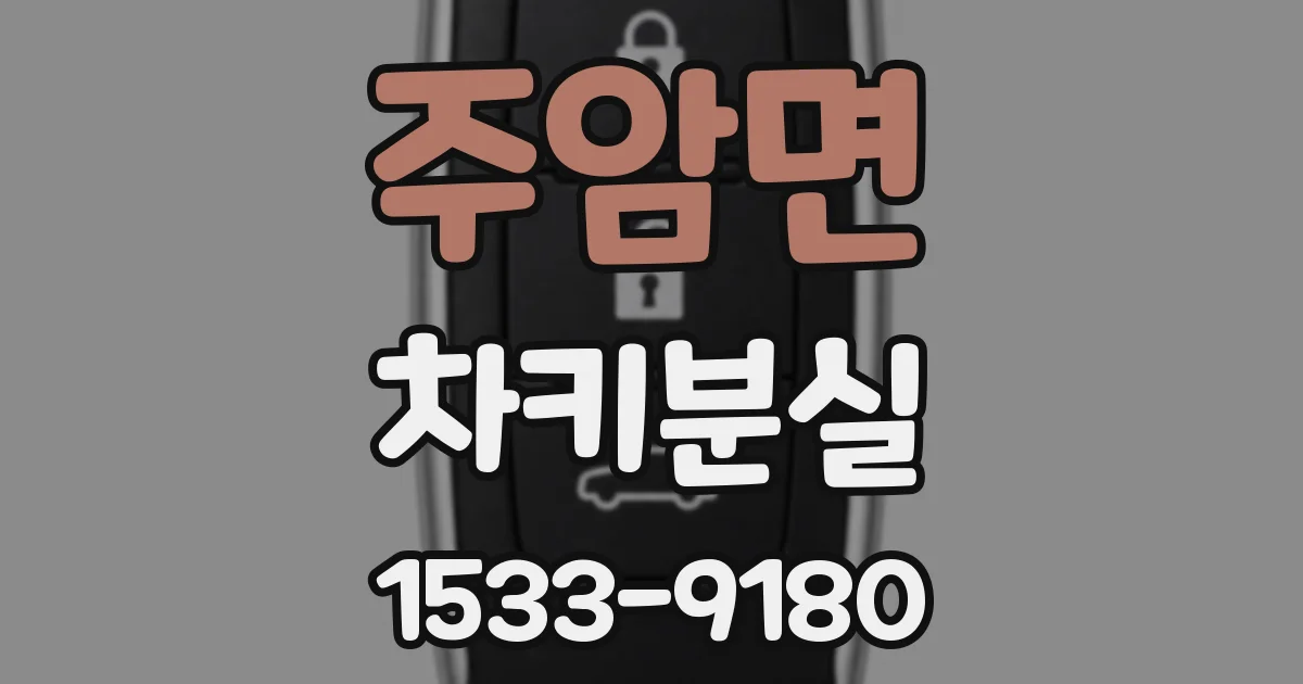 주암면 차키분실