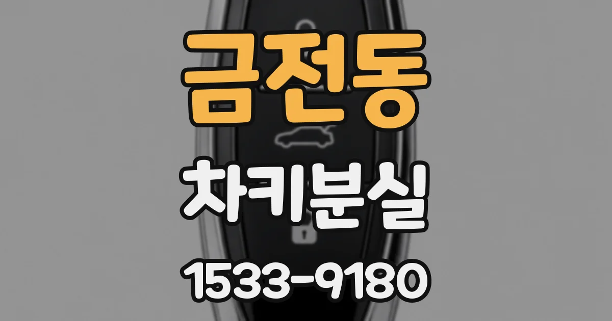 금전동 차키분실