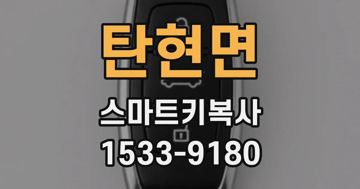 탄현면 스마트키복사