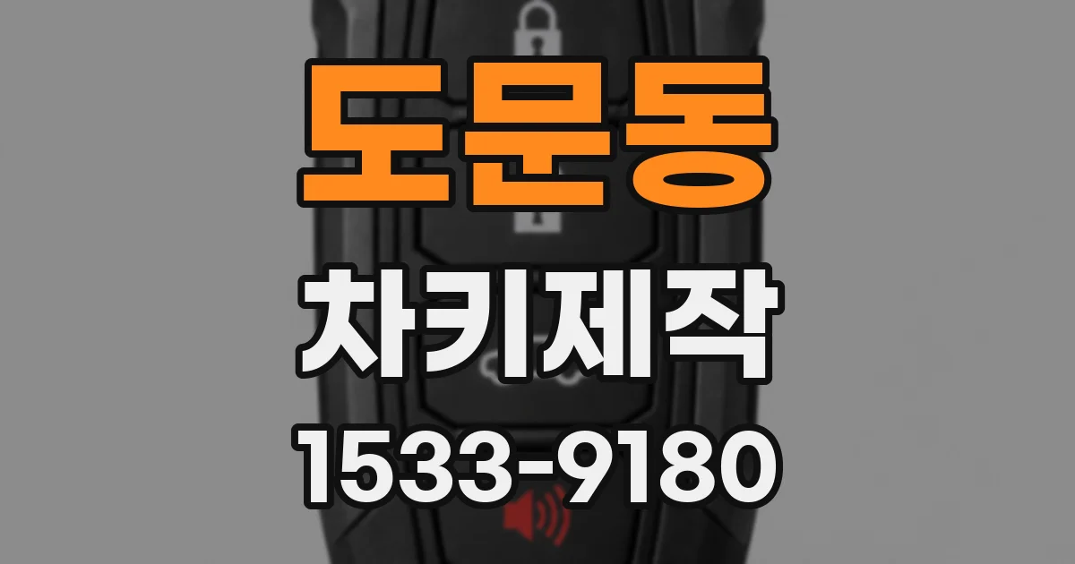 도문동 차키제작