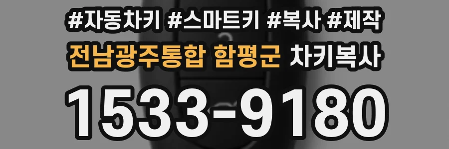 전남광주통합 함평군 차키복사