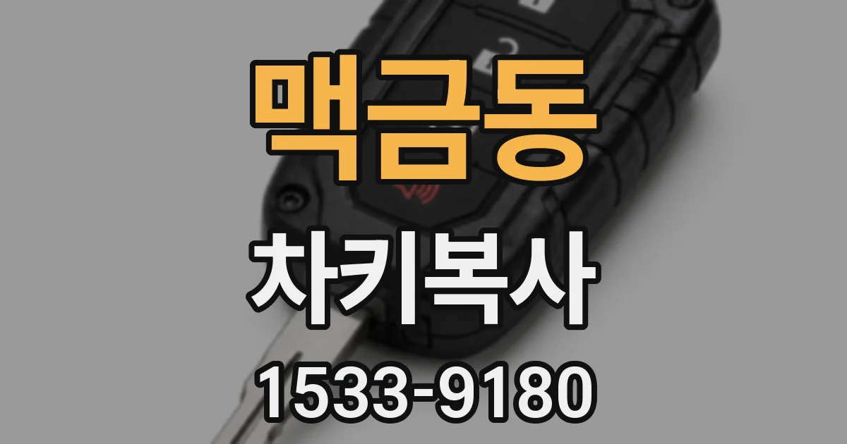 맥금동 차키복사
