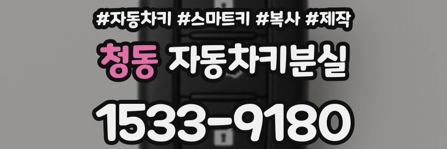 청동 자동차키분실