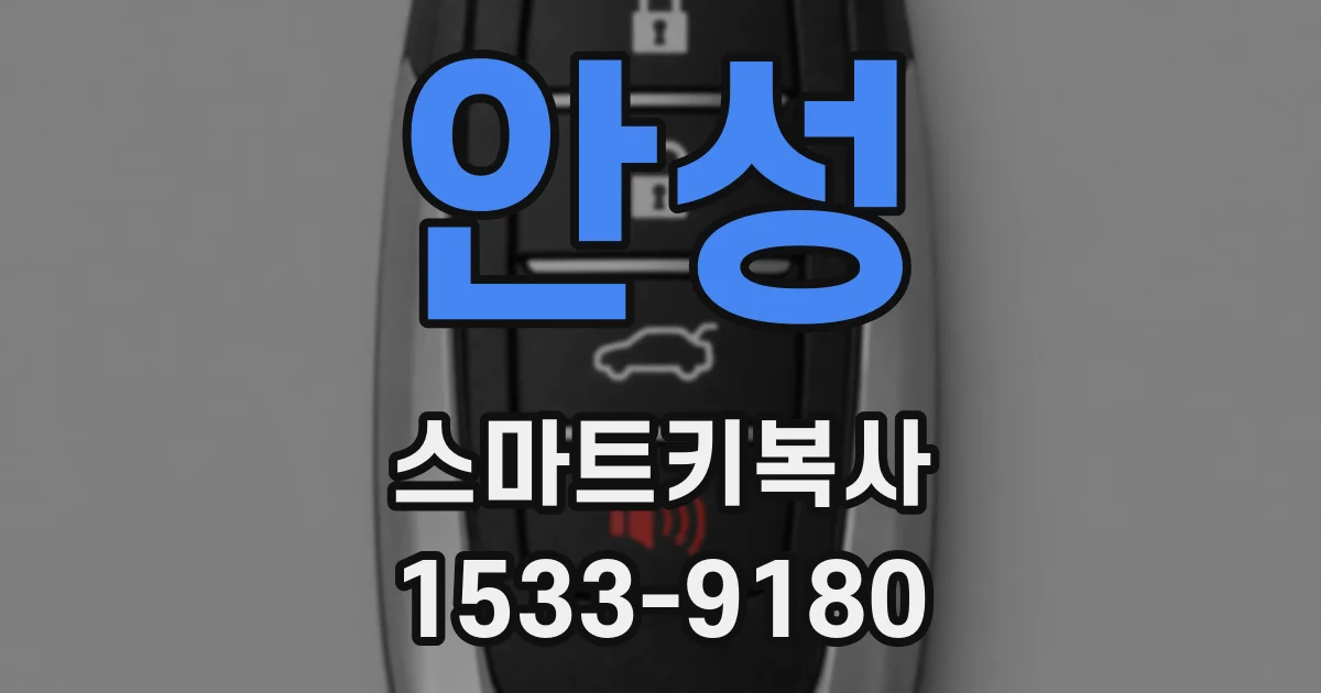 안성 스마트키복사