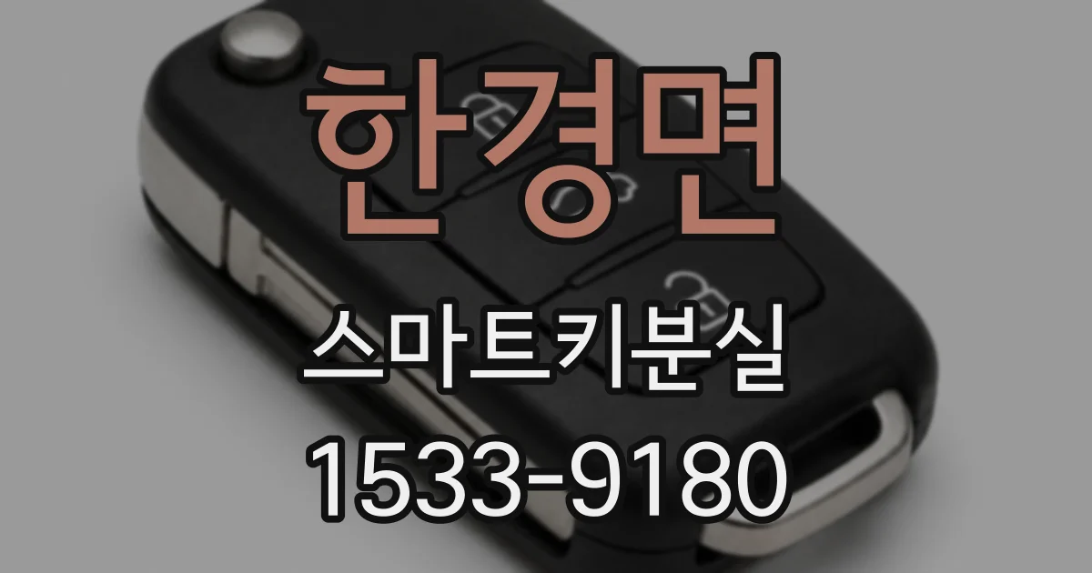 한경면 스마트키분실