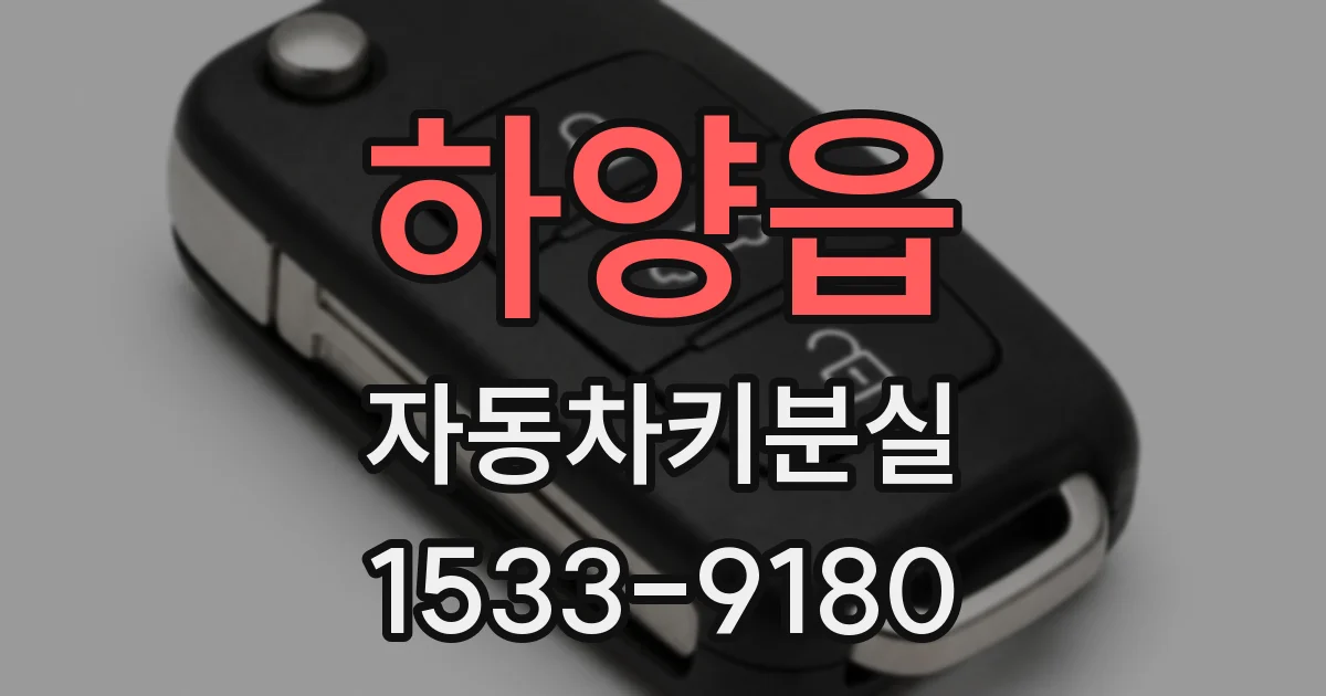 하양읍 자동차키분실