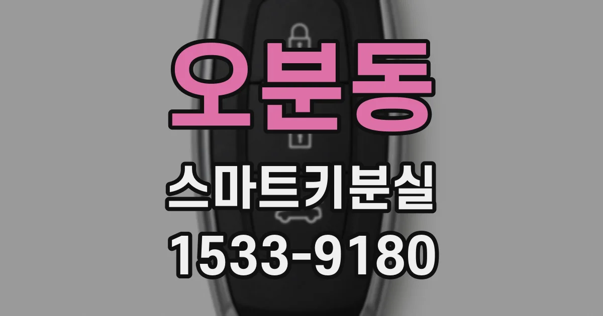 오분동 스마트키분실