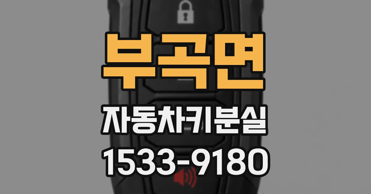 부곡면 자동차키분실