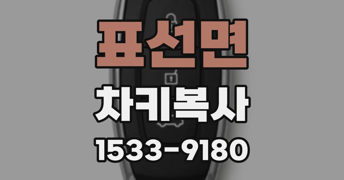 표선면 차키복사