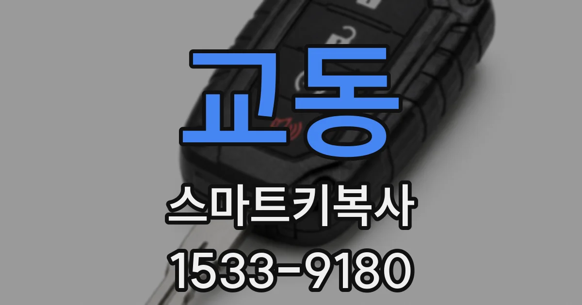 교동 스마트키복사