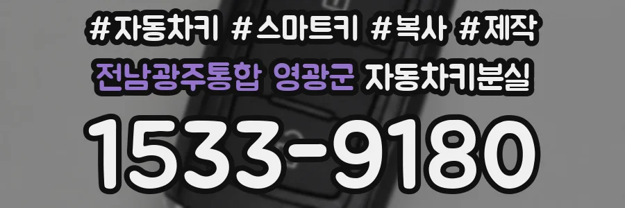 전남광주통합 영광군 자동차키분실