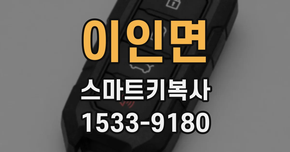 이인면 스마트키복사