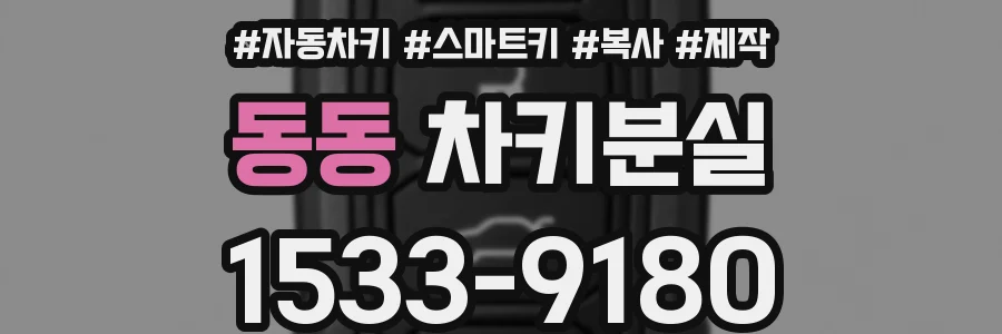 동동 차키분실