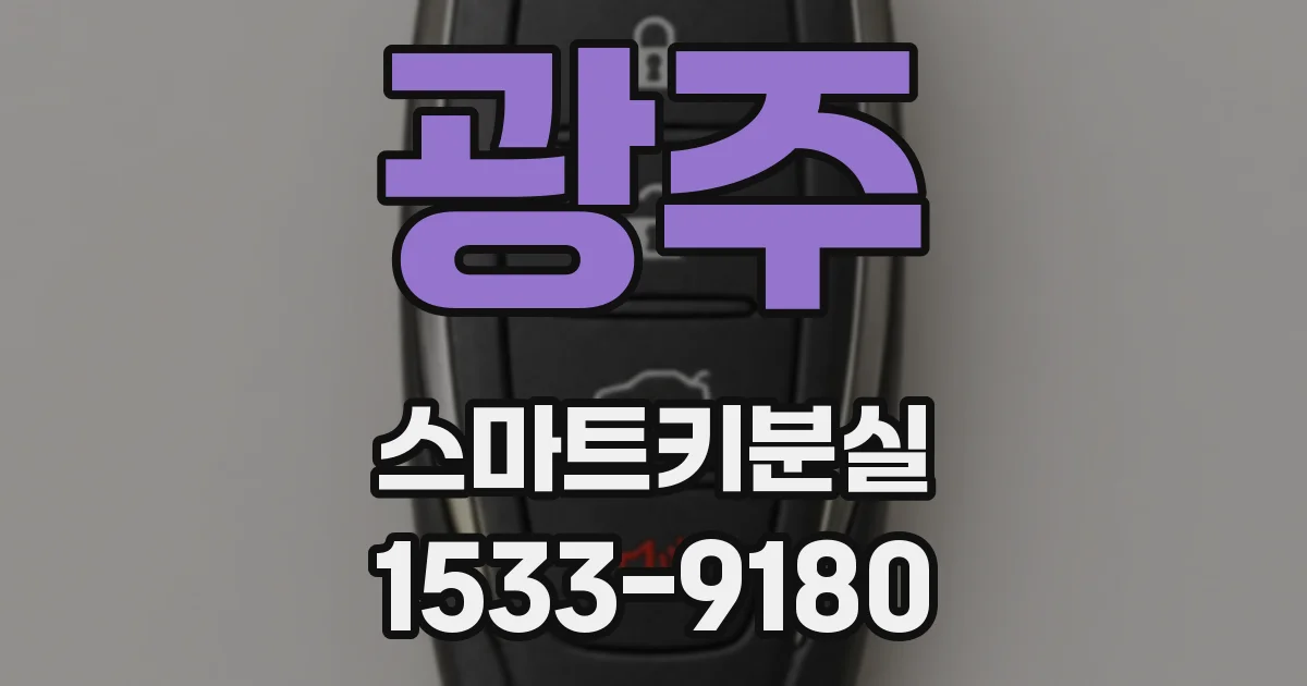 광주 스마트키분실