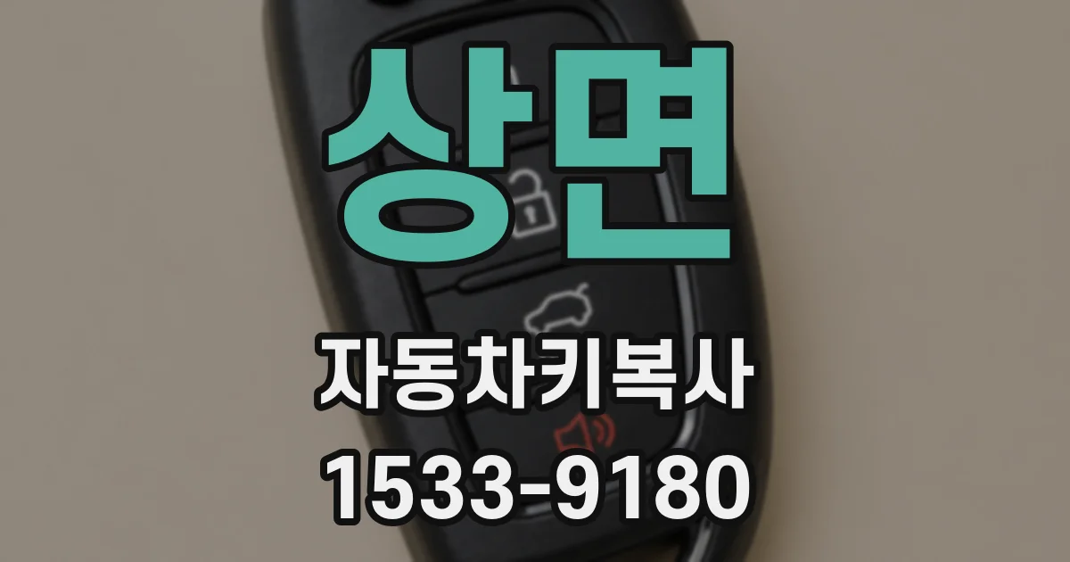 상면 자동차키복사