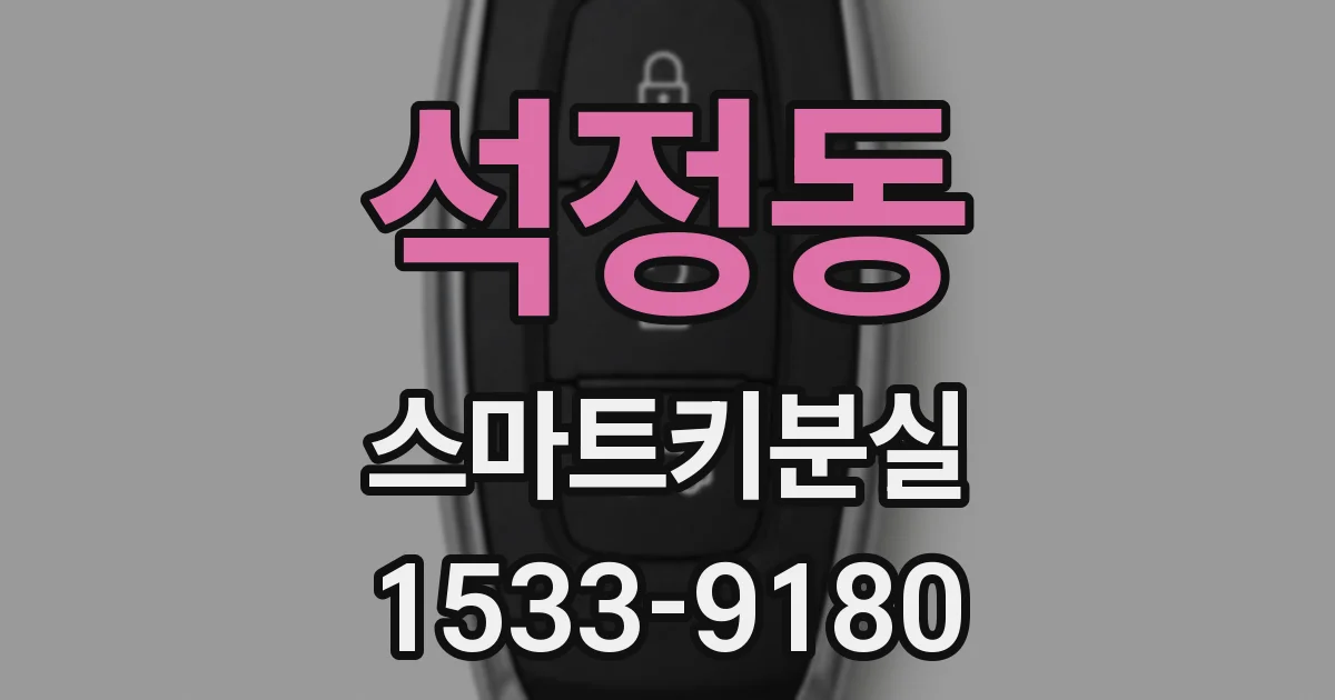석정동 스마트키분실