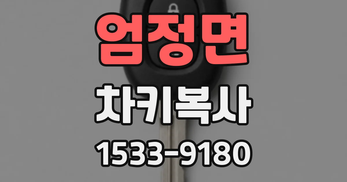 엄정면 차키복사